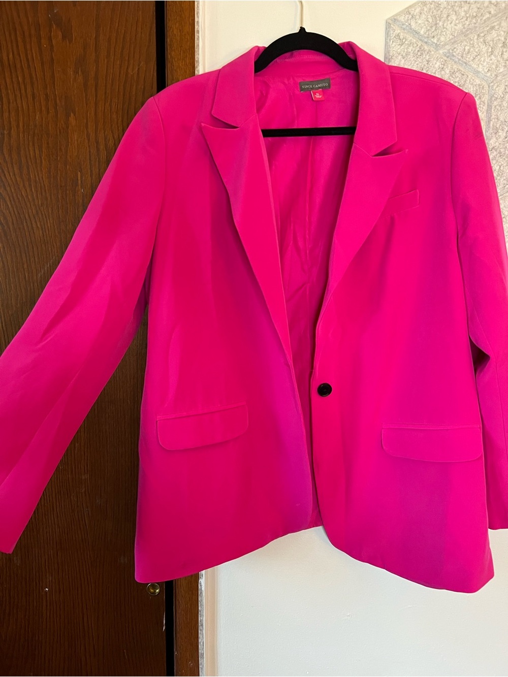 Vince Camuto Bright Pink Single-Button Blazer
